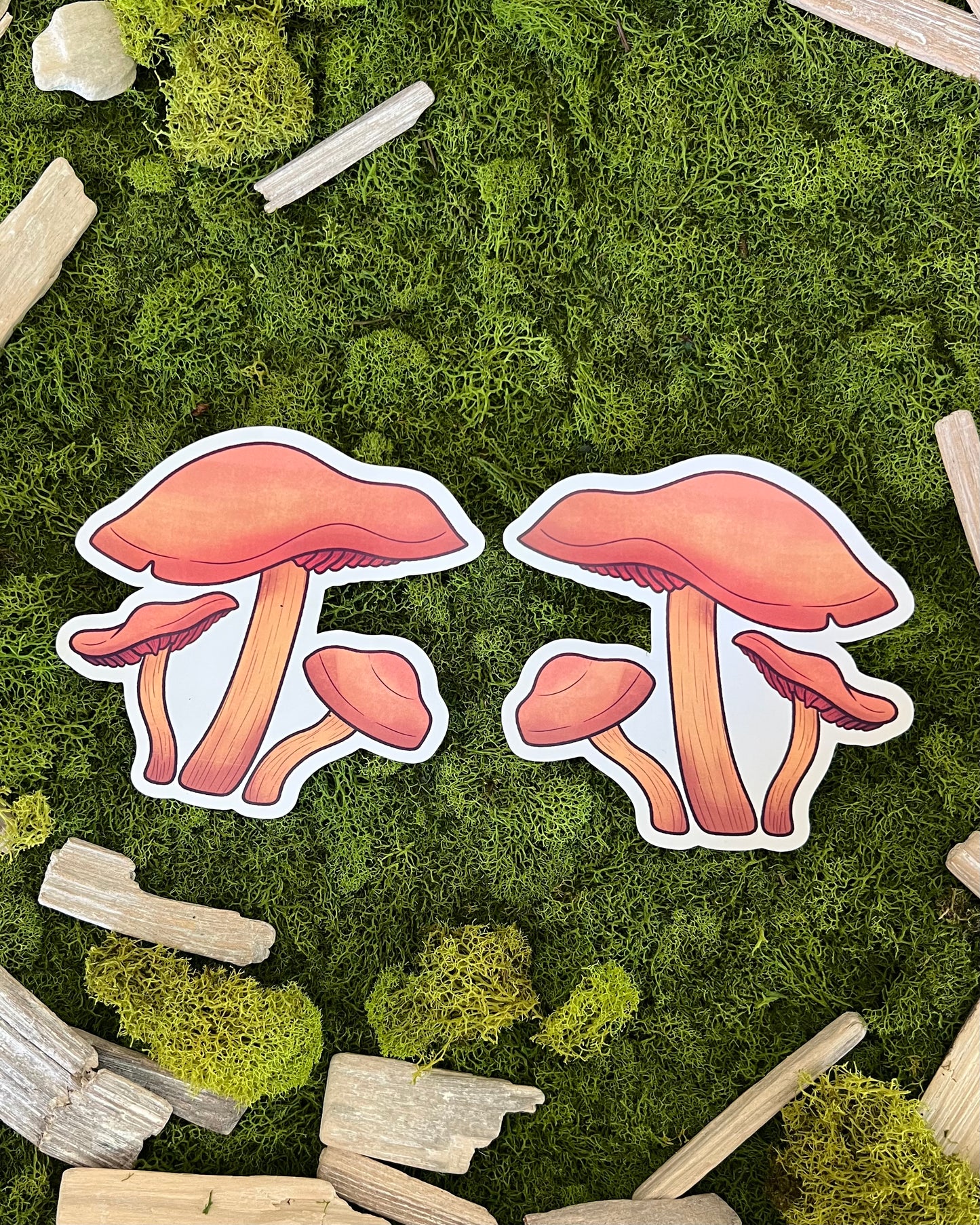 Deadly Webcap Mushroom Glossy Sticker