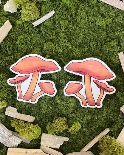 Deadly Webcap Mushroom Glossy Sticker