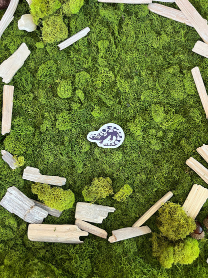 Marbled Salamander Glossy Sticker