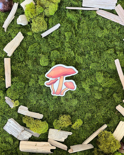 Deadly Webcap Mushroom Glossy Sticker