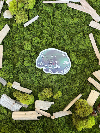 Snowflake Dumpy Tree Frog Glossy Sticker