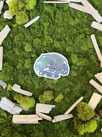 Snowflake Dumpy Tree Frog Glossy Sticker