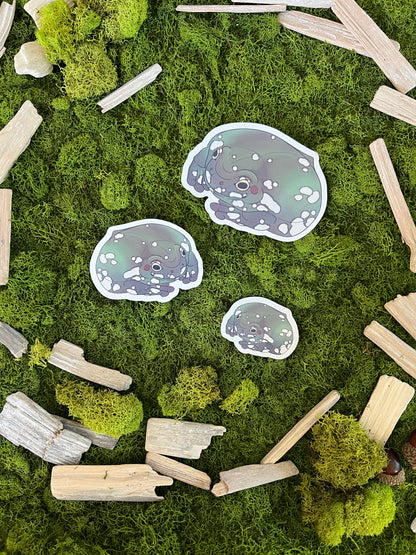 Snowflake Dumpy Tree Frog Glossy Sticker