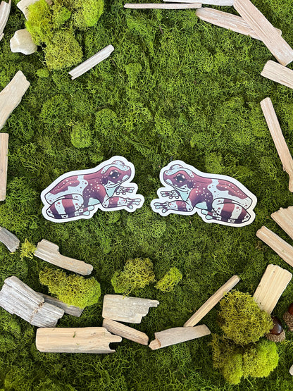 Amazon Milk Frog Glossy Sticker