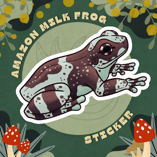 Amazon Milk Frog Glossy Sticker