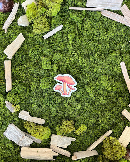 Deadly Webcap Mushroom Glossy Sticker