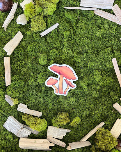 Deadly Webcap Mushroom Glossy Sticker