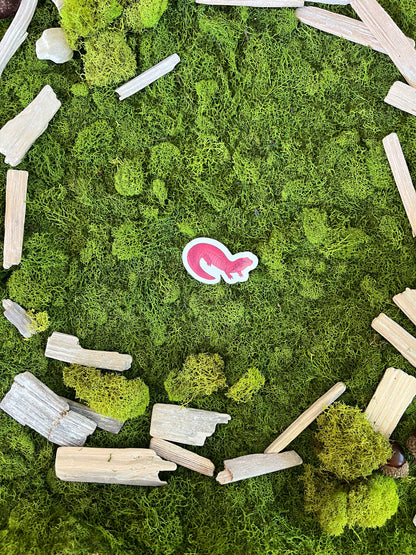 Red Salamander Glossy Sticker