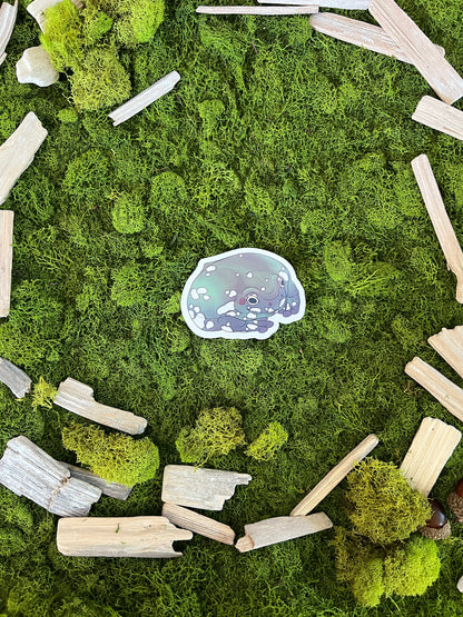 Snowflake Dumpy Tree Frog Glossy Sticker