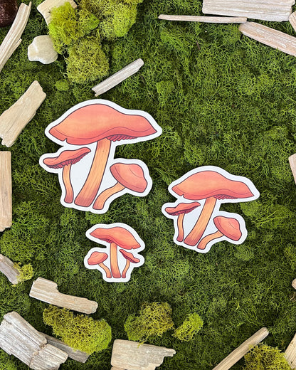 Deadly Webcap Mushroom Glossy Sticker