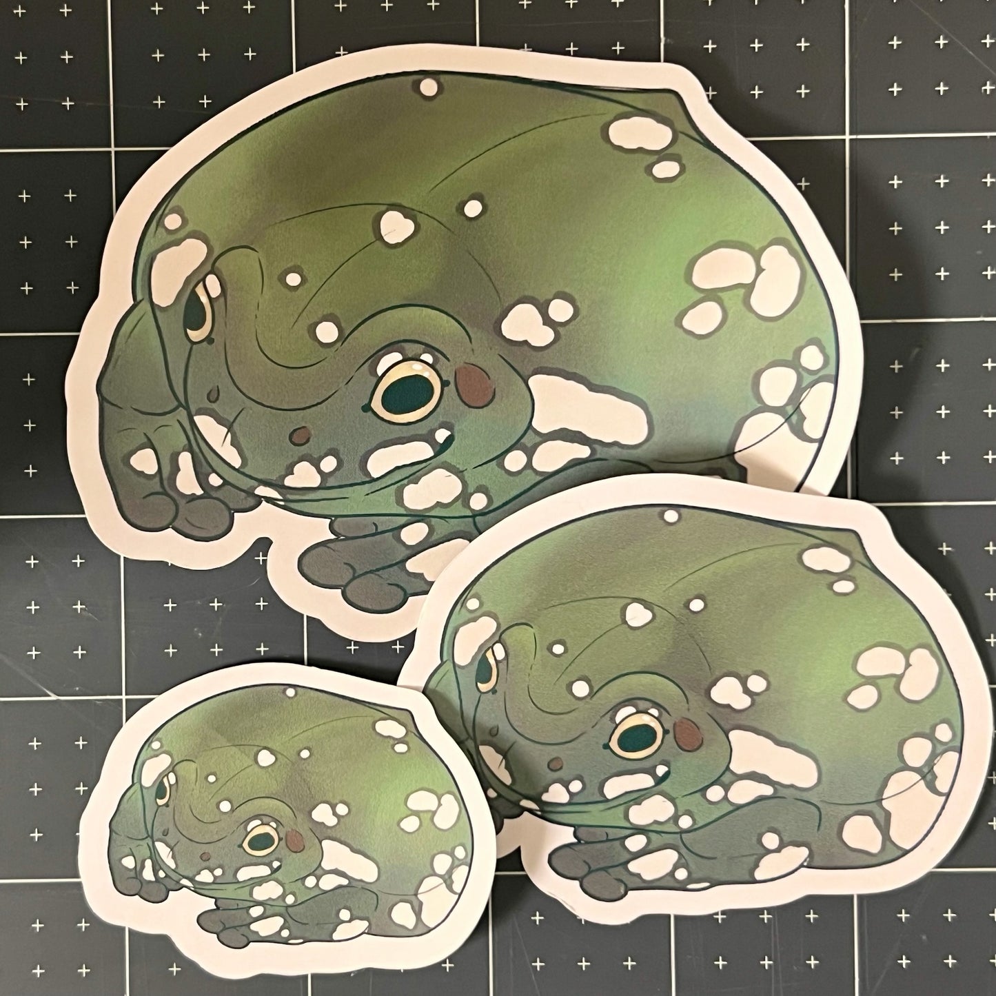 Snowflake Dumpy Tree Frog Glossy Sticker