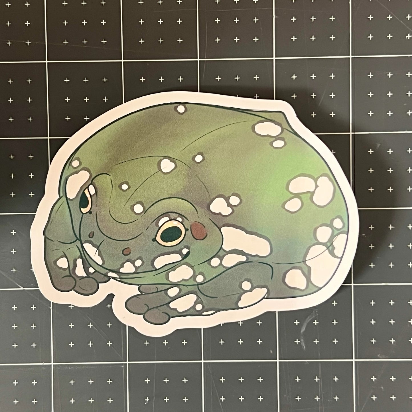 Snowflake Dumpy Tree Frog Glossy Sticker