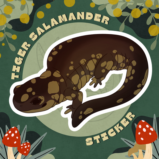 Eastern Tiger Salamander Glossy Sticker
